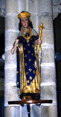 saint Mélar en l'église de Lanmeur