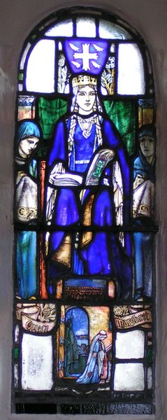 Ste Marguerite, vitrail de la chapelle d'Edinburgh Castle