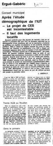 Ouest-France, édition de Quimper, 24 octobre 1985