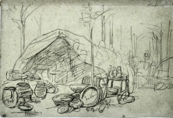 Marchands ambulants à Kerdévot, Eugène Boudin, 1855-57