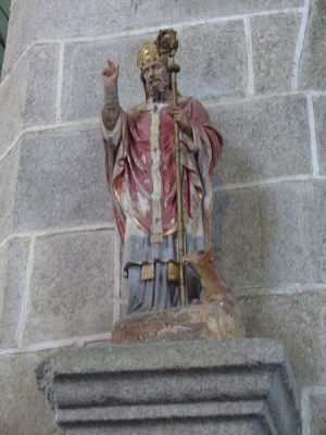 saint Hervé / Herbort en l'église de Guimiliau