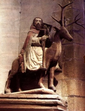 Saint Edern sur son cerf