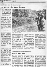Ouest-France, édition de Quimper, 8 octobre 1986