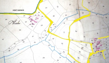 La zone de Kerho sur le Cadastre de 1835