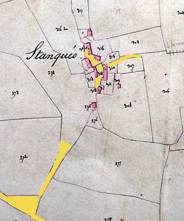 Le Hameau en 1835