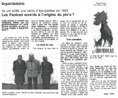 Ouest-France, édition de Quimper, 29 octobre 1993