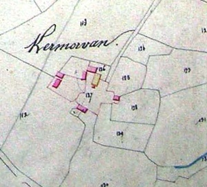 La ferme de Kermorvan en 1835