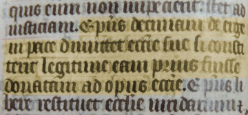 Ms Latin 9891, Cartulaire 56 de la BnF-Richelieu, 2e ligne : "decimam de Erge"