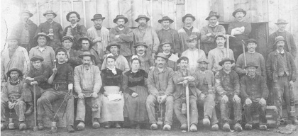 Groupe des mineurs en 1915