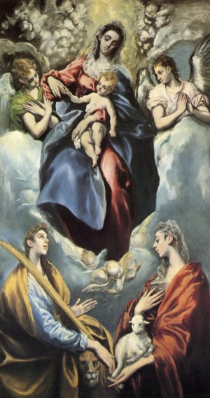 sainte Martine et sainte Agnès de Rome par Le Greco