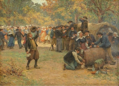 "Fête du Pardon en Bretagne" de Théophile Deyrolle