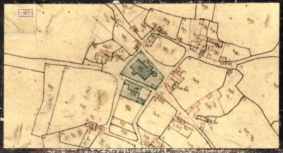 Archives Municipales, Cadastre 1834, section du Bourg, Feuille 1 Partie 2