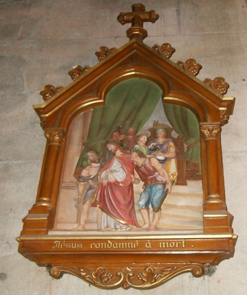 Un des tableaux du chemin de croix de Vaucouleurs acquis en 1913