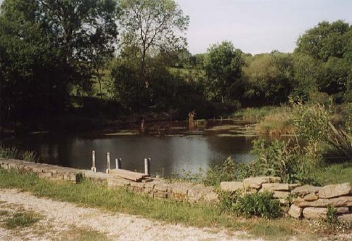  L'étang de retenue d'eau du moulin