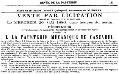 Licitation Faugeyroux en 1886