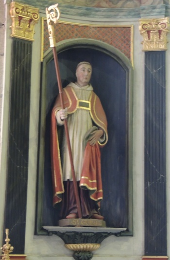 La statue actuelle du saint dans l'église paroissiale d'Ergué-Gabéric