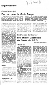 Ouest-France, édition de Quimper, 16 septembre 1985