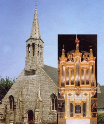 Vue de l'église et de l'orgue Dallam